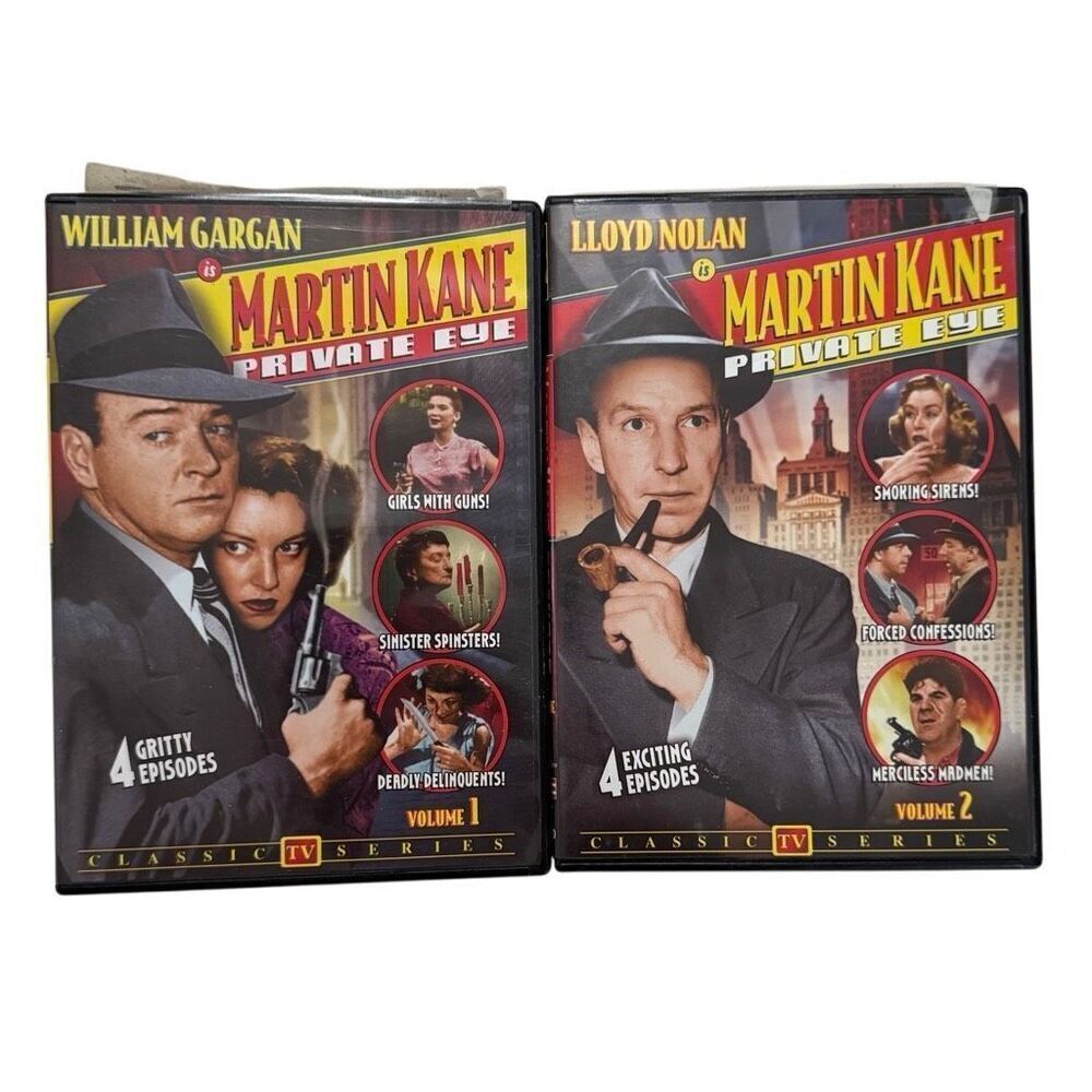 MARTIN KANE-PRIVATE EYE - 8 EPISODES - VOLUMES ONE & TWO DVD